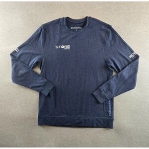 Municipal Sport‎ Utility Gear Shirt Mens Small Blue Long Sleeve Wahlberg Gym